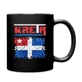 Kreatives Puzzle-Design mit Norwegischer Flagge - Tasse einfarbig - Schwarz - Rechts