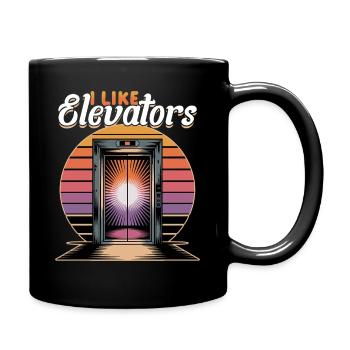 Elevator toddler & kids - Tasse einfarbig - Schwarz - Rechts