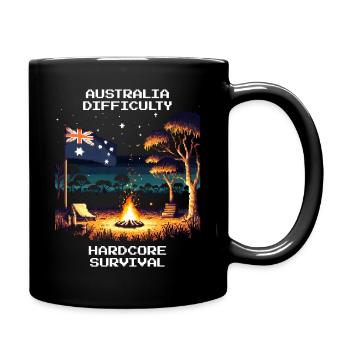 Australie : Survie hardcore | Brousse - Mug uni - noir - Droite