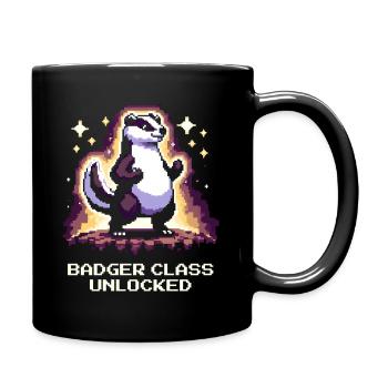 Classe Blaireau débloquée | Blaireau, humour RPG - Mug uni - noir - Droite