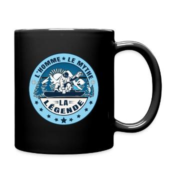 Snowboarder – Der Mann, der Mythos, die Legende - Tasse einfarbig - Schwarz - Rechts