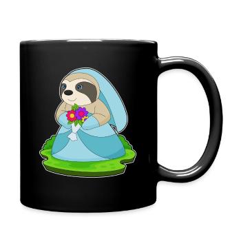 Bouquet de mariée paresseux pour mariage - Mug uni - noir - Droite