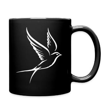 Bird Pigeon - Full Colour Mug - black - Right