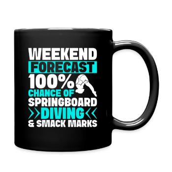 Diving diving board - Full Colour Mug - black - Right