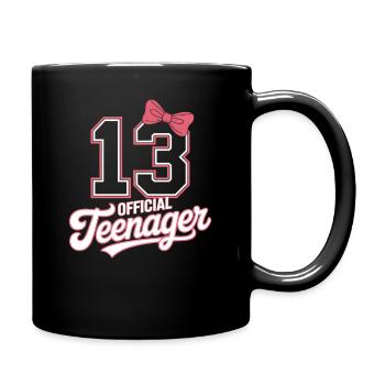 13th birthday teenager gift - Full Colour Mug - black - Right