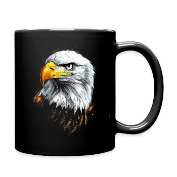 Eagle Bald Eagle Golden Eagle White-tailed Eagle - Full Colour Mug - black - Right