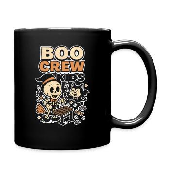Gruselige Halloween Freilicht-Szene - Tasse einfarbig - Schwarz - Rechts