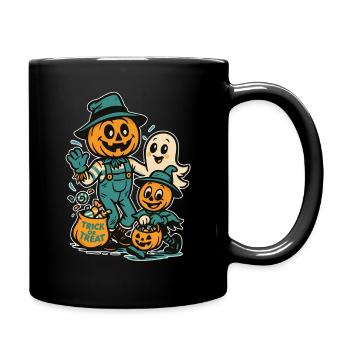 Costume de zombie effrayant pour Halloween pour enfants - Mug uni - noir - Droite