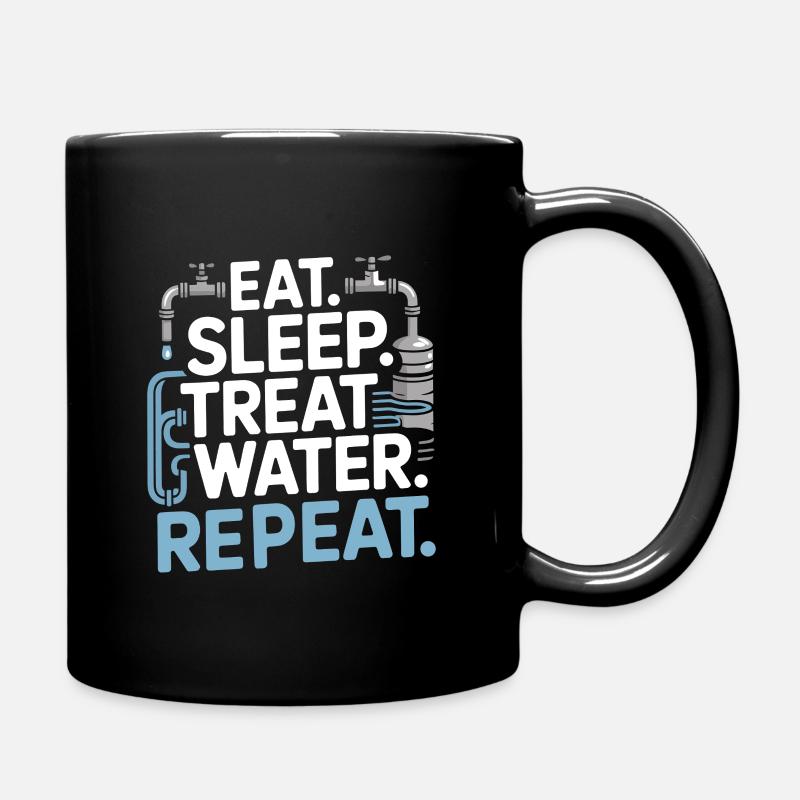 Funny Wastewater Operator Water Treatment - Full Colour Mug - black