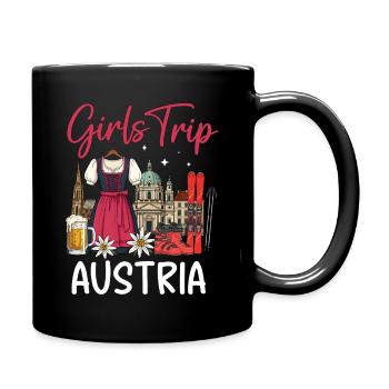 Girls Trip Austria - Tasse einfarbig - Schwarz - Rechts