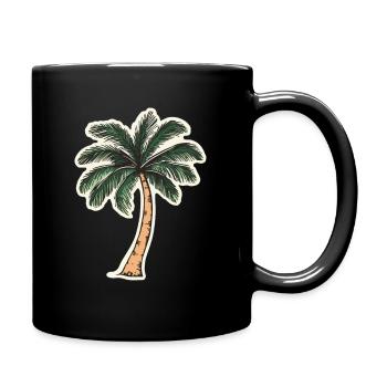 Palm tree - Full Colour Mug - black - Right