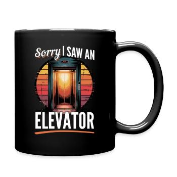 Elevator toddler & kids - Tasse einfarbig - Schwarz - Rechts