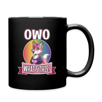 OwO What's This? - Tasse einfarbig - Schwarz - Rechts