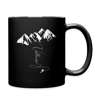 Valloire Alpes Francaise Haute Savoie - Full Colour Mug - black - Right