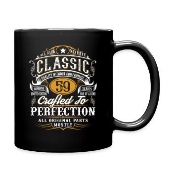 59e anniversaire Vintage Custom Classic - Mug uni - noir - Droite