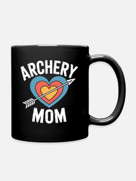 Bogenschießen Spruch Mutter Bogenschießen Geschenk - Tasse einfarbig - Schwarz