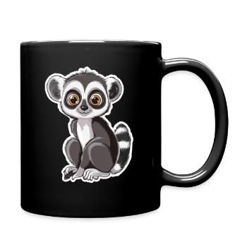 lémurien - Mug uni - noir - Droite