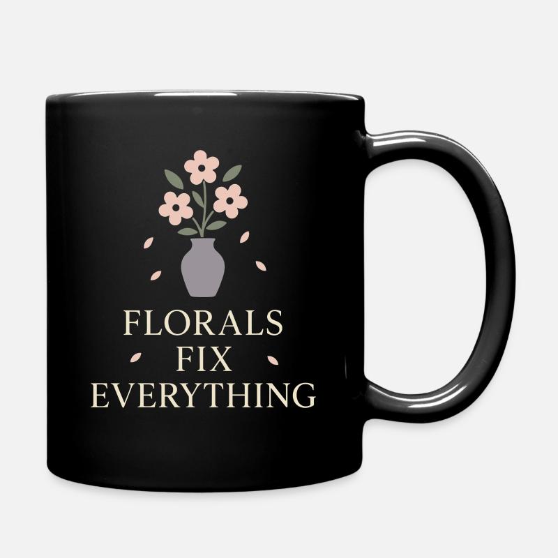Fleuriste de mariage Floral Designer -crew Bouquet - Mug uni - noir