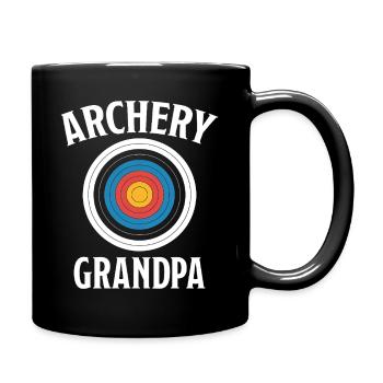 Bogenschießen Spruch Opa Bogenschießen Geschenk - Tasse einfarbig - Schwarz - Rechts