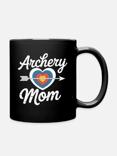 Bogenschießen Spruch Mutter Bogenschießen Geschenk - Tasse einfarbig - Schwarz