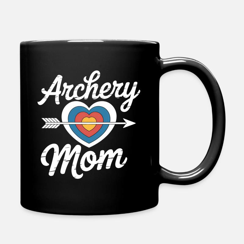 Bogenschießen Spruch Mutter Bogenschießen Geschenk - Tasse einfarbig - Schwarz