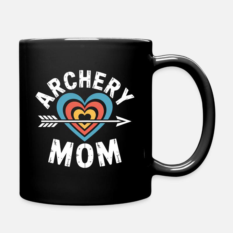 Bogenschießen Spruch Mutter Bogenschießen Geschenk - Tasse einfarbig - Schwarz
