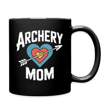 Bogenschießen Spruch Mutter Bogenschießen Geschenk - Tasse einfarbig - Schwarz - Rechts