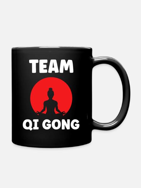 Qi Gong Design Zen Balance - Tasse einfarbig - Schwarz