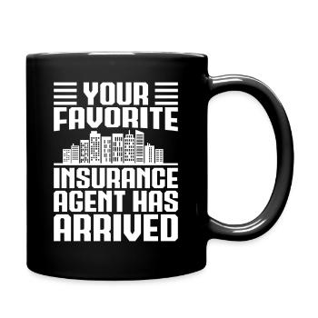 Insurance Agent Costume Your Favorite Arrived - Full Colour Mug - black - Right