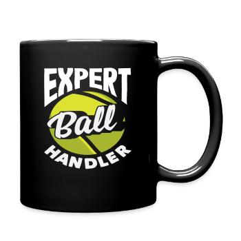 Expert manieur de ballon Joueur de tennis - Mug uni - noir - Droite