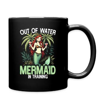 Meerjungfrau Hors De L’eau Sirène En Formation - Mug uni - noir - Droite