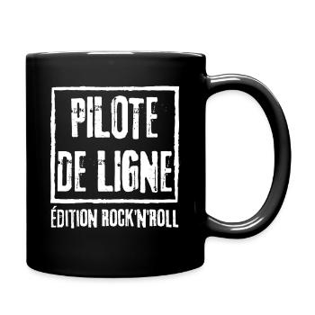 Airline Pilot Rock Edition - Full Colour Mug - black - Right