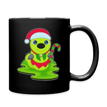 Chenille Canne de Noël - Mug uni - noir - Droite