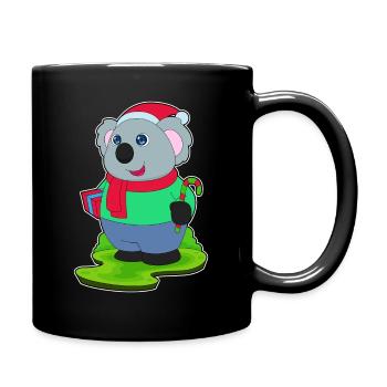 Canne de Noël Koala - Mug uni - noir - Droite