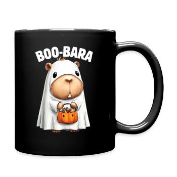 Capybara Wasserschwein im Halloween Kostüm - Tasse einfarbig - Schwarz - Rechts