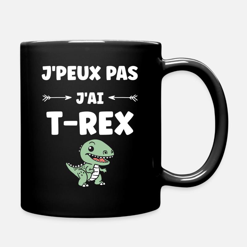 T-Rex Amusant pour Enfants et Ado - Mug uni - noir