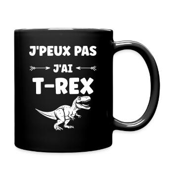 T-Rex Humoristique Absolu - Mug uni - noir - Droite