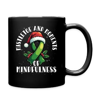 Let your mental health be happy and - Full Colour Mug - black - Right