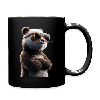 Panda Bear Giant Pandas Giant Panda Cute Panda Bear - Full Colour Mug - black - Right