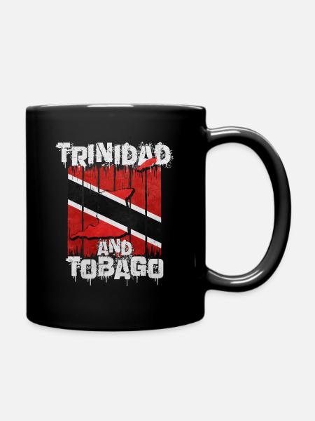 Trinidad und Tobago Flag Street Art Design - Tasse einfarbig - Schwarz