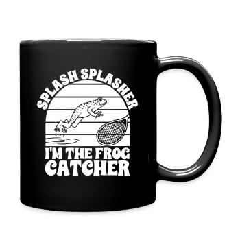 Frog Catcher Splash Splasher Frog - Tasse einfarbig - Schwarz - Rechts