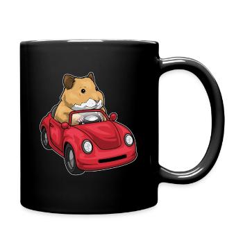Hamster Car - Full Colour Mug - black - Right