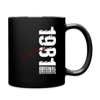 44e anniversaire Original septembre 1981 - Mug uni - noir - Droite