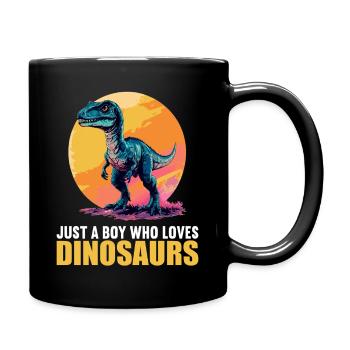 Dino Dinosaur Dinosaur - Full Colour Mug - black - Right