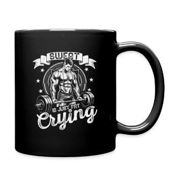Motivation puissante pour la salle de sport, conception alimentant - Mug uni - noir - Droite