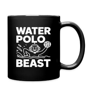 Lustiges Geschenk für Wasserball-Biest - Tasse einfarbig - Schwarz - Rechts