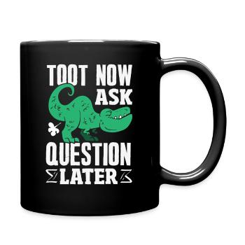 Public Fart Funny Inappropriate - Full Colour Mug - black - Right
