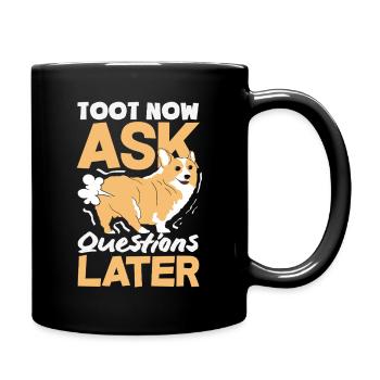 Public Fart Funny Inappropriate - Full Colour Mug - black - Right