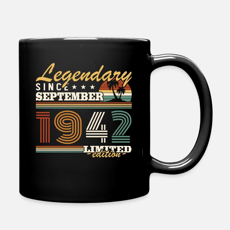 Septembre 1942 Vintage Cadeau Anniversaire - Mug uni - noir