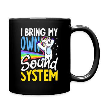 Public Fart Funny Inappropriate - Full Colour Mug - black - Right